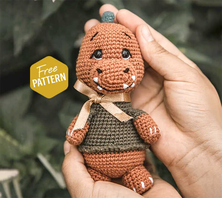 Amigurumi Jimy the Dinosaur Crochet Free Pattern – Amigurumi