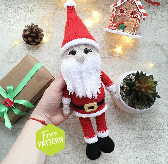 Santa Claus Amigurumi Free Crochet Pattern – Amigurumi