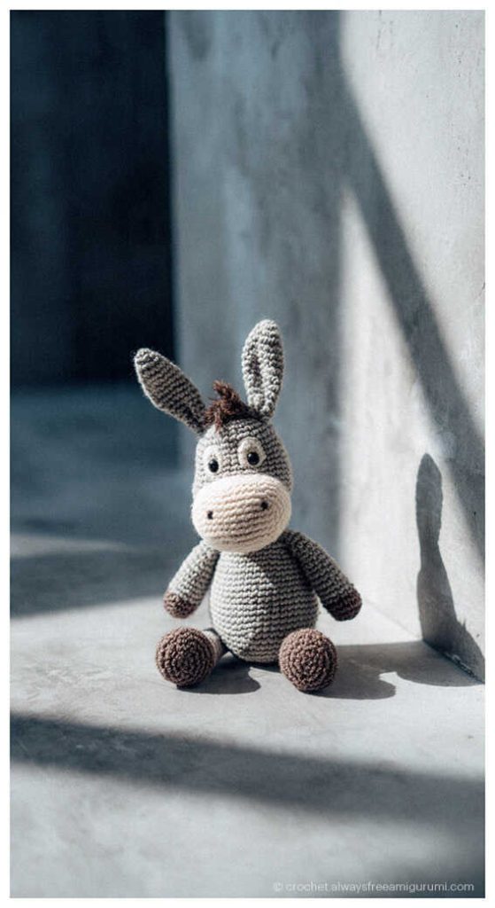 DIY Crochet Gift Idea: No sew donkey keychain, a profitable accessory, AI generated look.