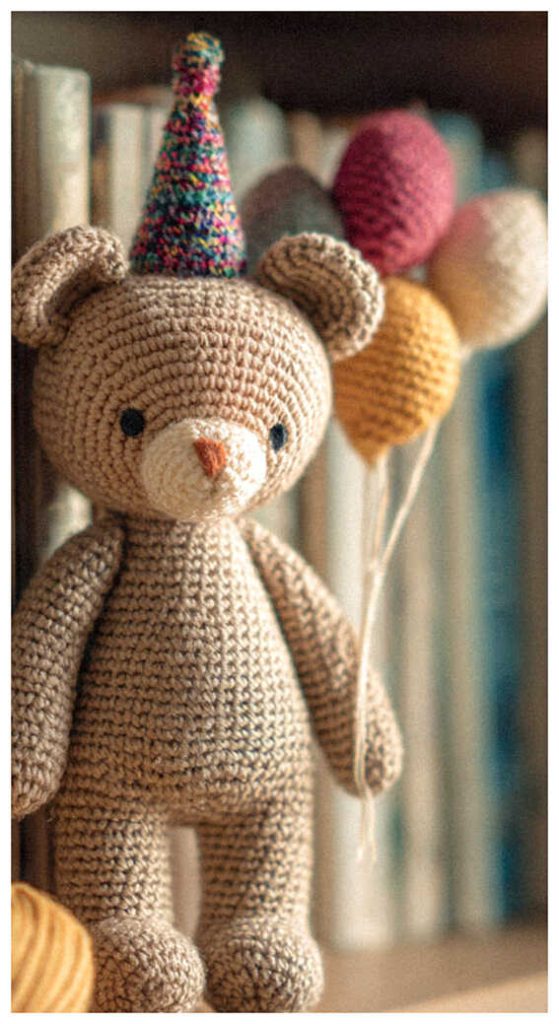 teddy bear amigurumi crochet plush birthday bear gift idea