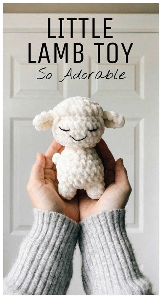 cute lamb amigurumi crochet toy adorable sheep crochet plush idea