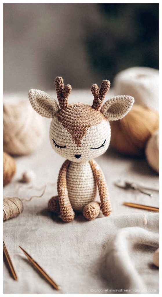 deer amigurumi free crochet pattern nursery decor crochet deer doll