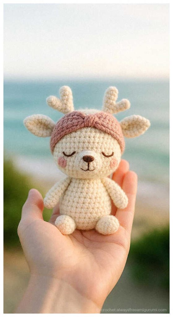 small deer amigurumi free crochet pattern cute baby gift crochet toy