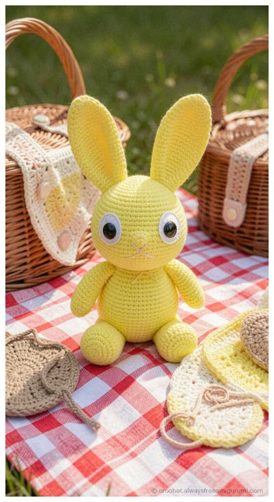 cute bunny amigurumi crochet toy rabbit plush idea