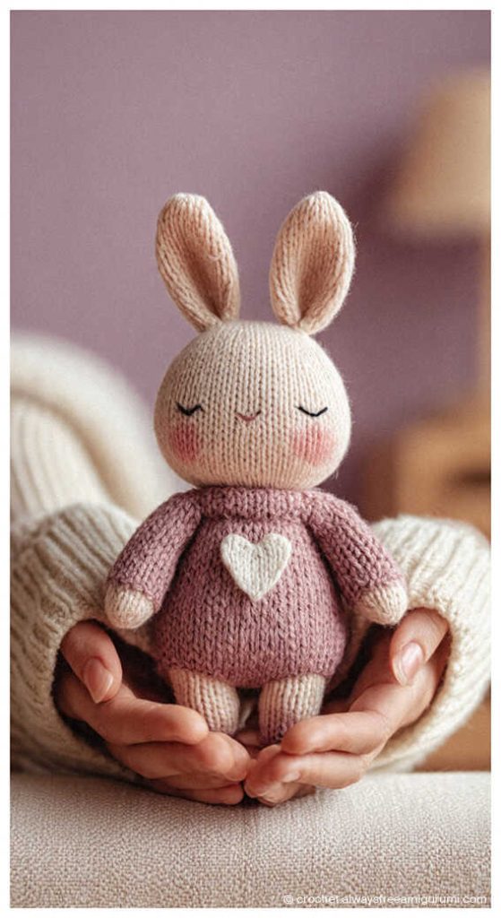 bunny amigurumi crochet doll cute rabbit plush toy