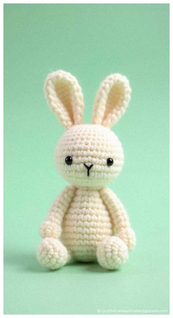 cute bunny amigurumi crochet toy soft rabbit plush