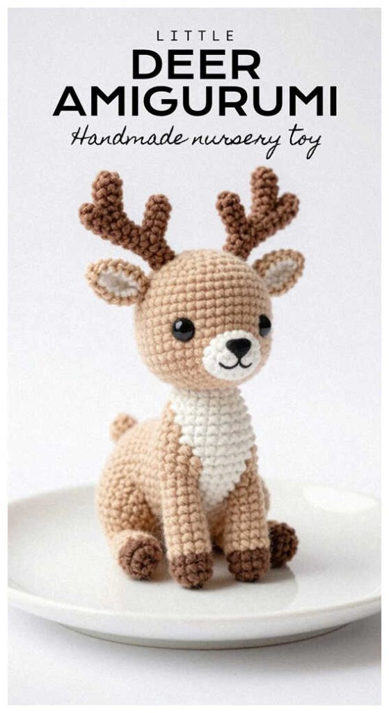 little deer amigurumi free crochet pattern beginner friendly forest animal crochet