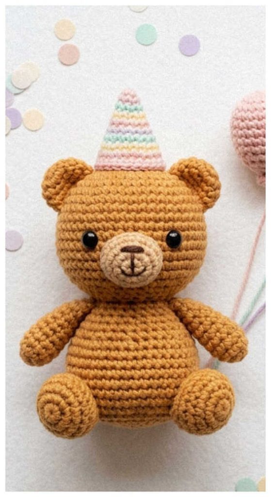 amigurumi teddy bear crochet pattern adorable birthday bear everyone loves