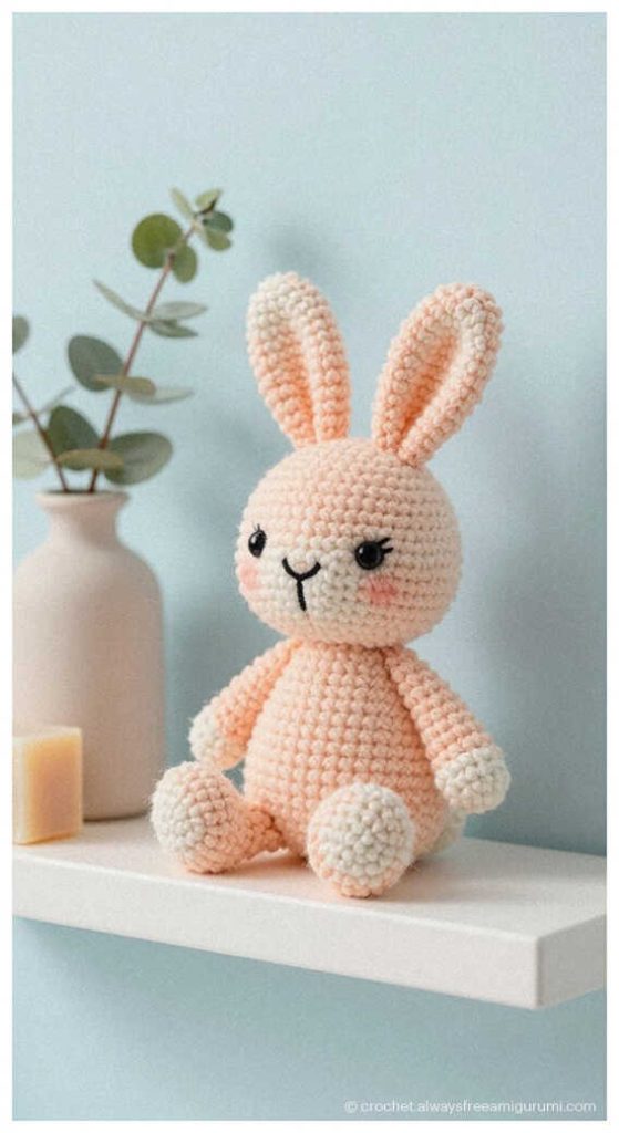 bunny amigurumi crochet doll cute rabbit plush toy