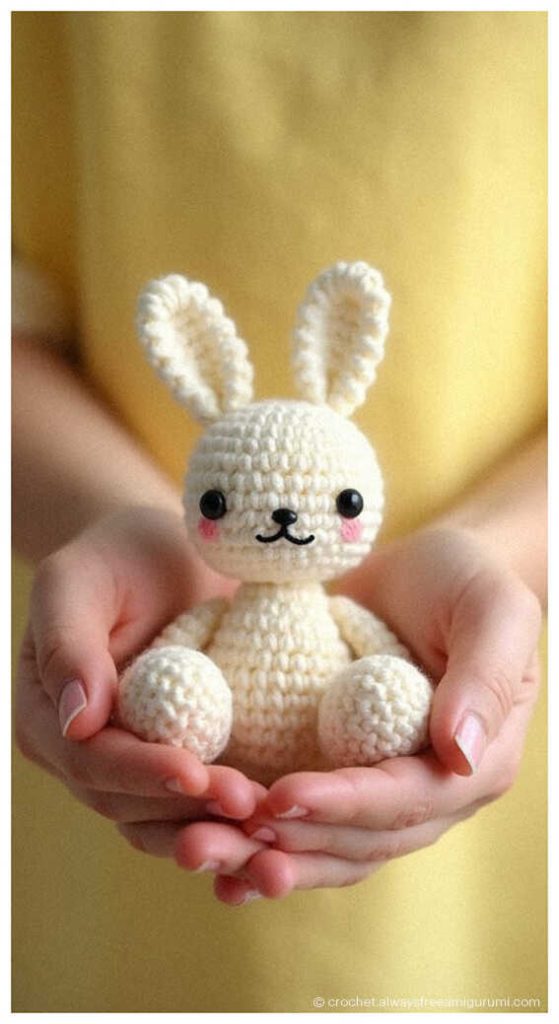 bunny amigurumi crochet doll cute rabbit plush toy