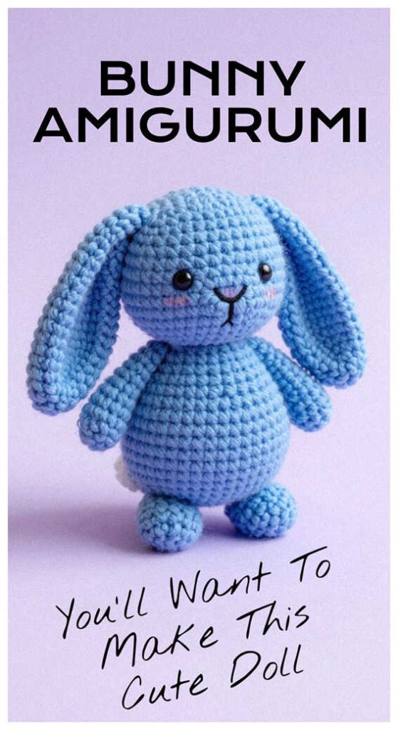 cute bunny amigurumi crochet toy rabbit plush doll