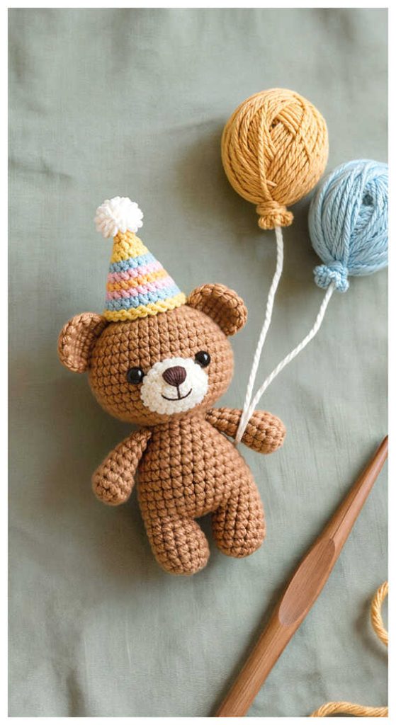 teddy bear amigurumi crochet plush cute party bear everyone loves