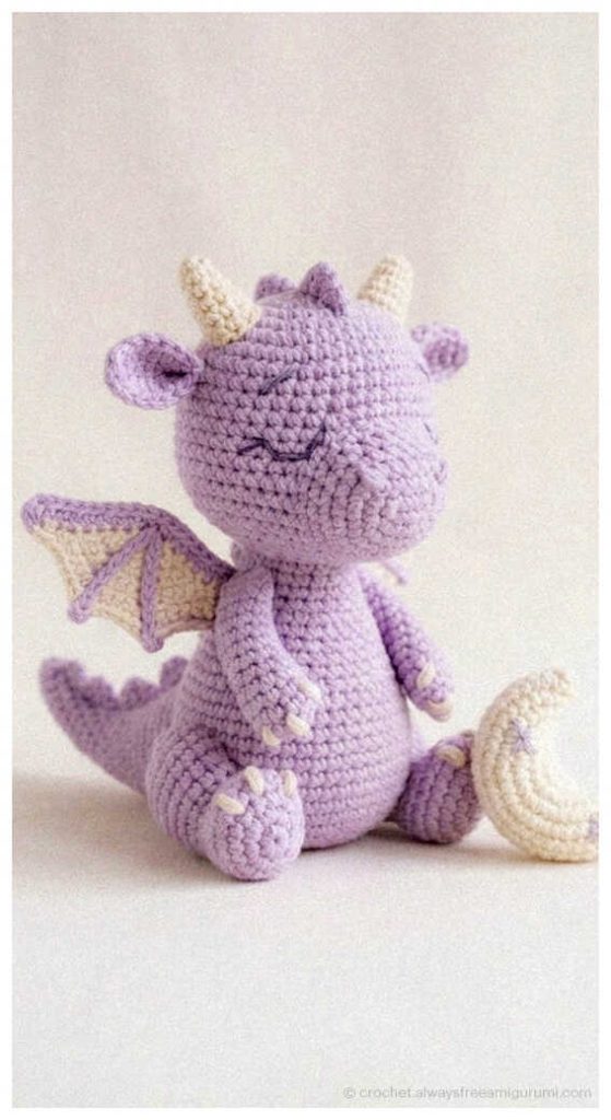 cute dragon amigurumi crochet toy fantasy plush idea