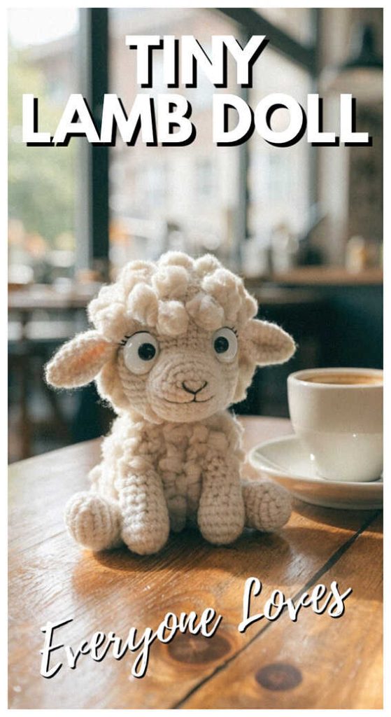 tiny lamb amigurumi crochet doll cute sheep plush idea