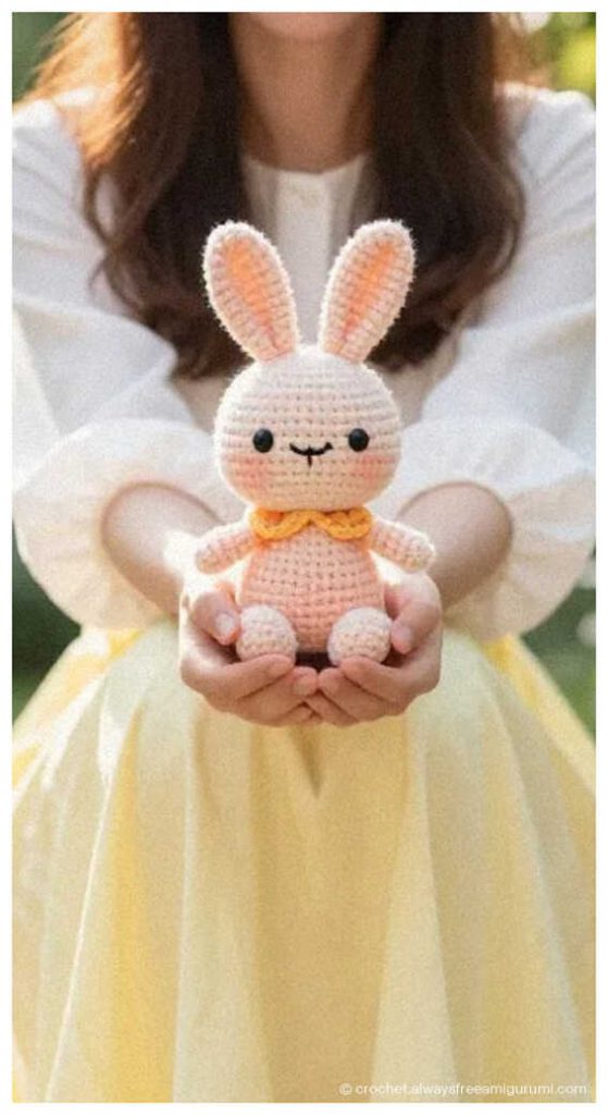 bunny amigurumi crochet doll cute rabbit plush toy