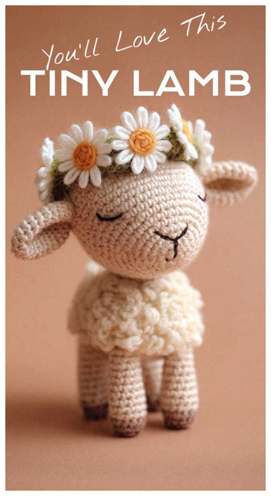 tiny lamb amigurumi crochet toy cute sheep plush idea