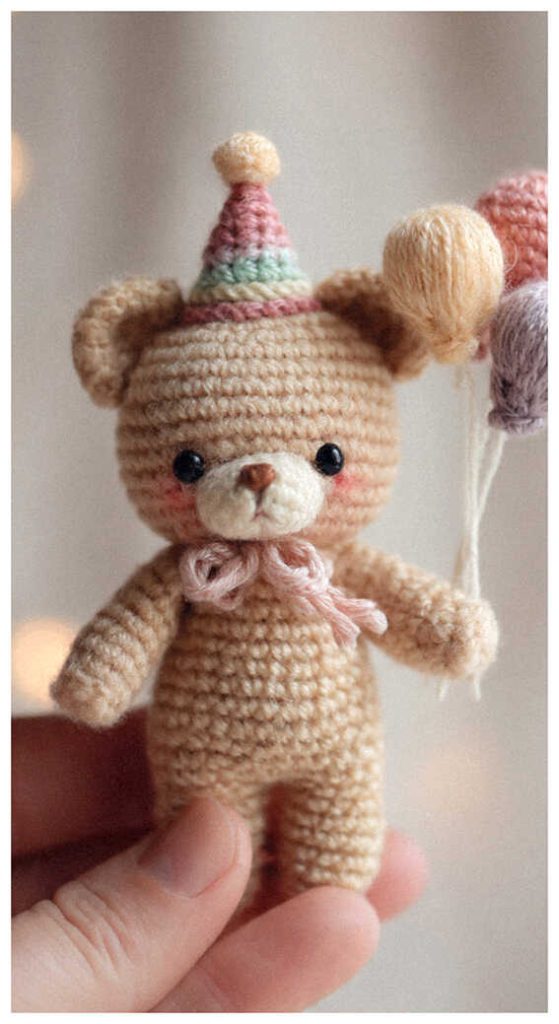 crochet teddy bear amigurumi plush adorable party bear trending