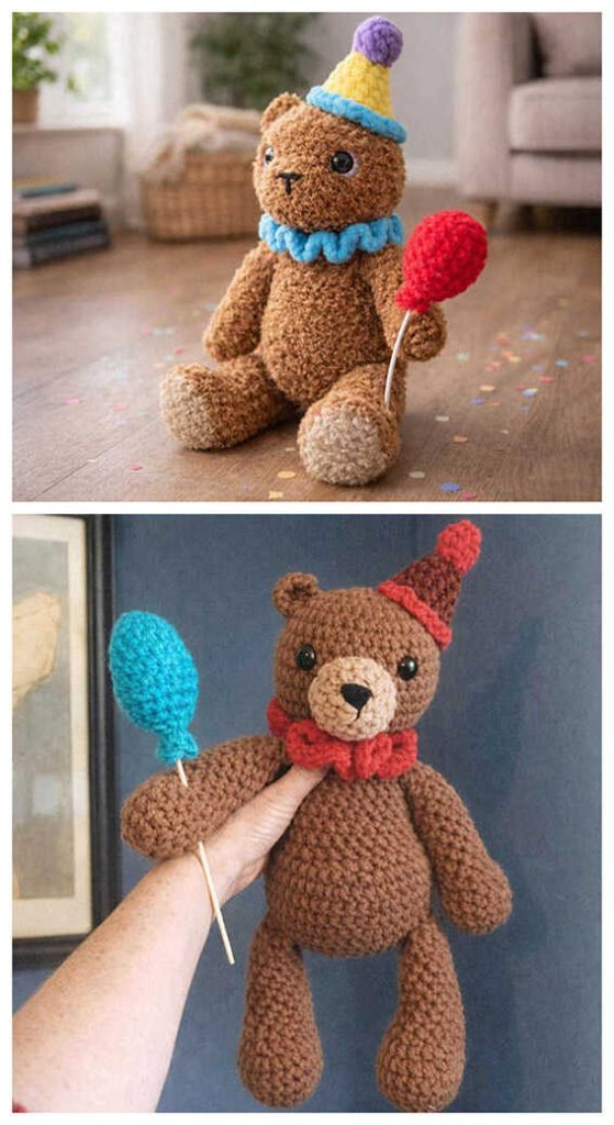 amigurumi teddy bear free crochet pattern adorable birthday bear toy