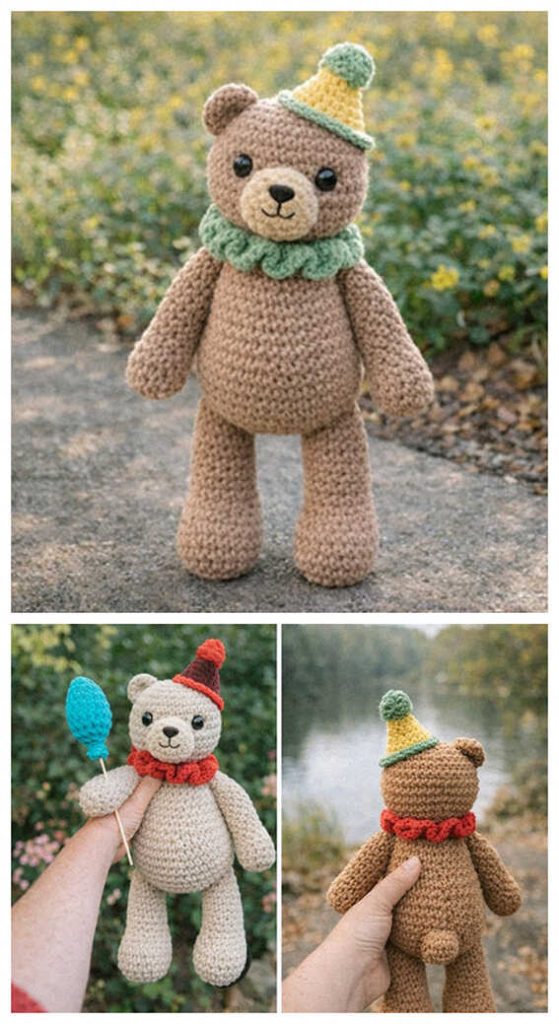 cute teddy bear amigurumi free crochet pattern handmade bear toy